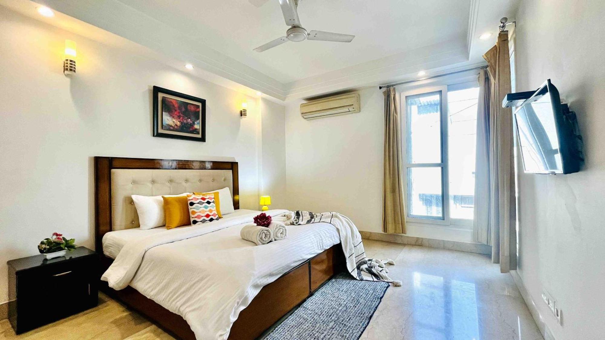 Olive Service Apartments - Greater Kailash Új-Delhi Kültér fotó