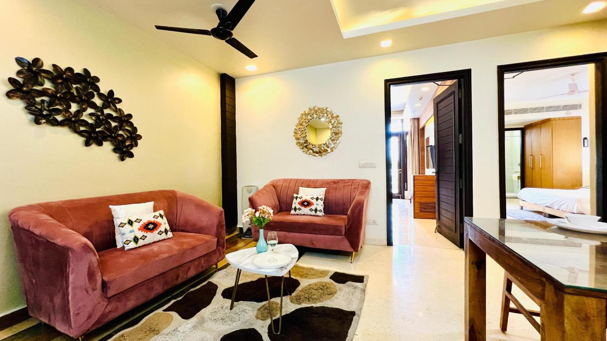 Olive Service Apartments - Greater Kailash Új-Delhi Kültér fotó