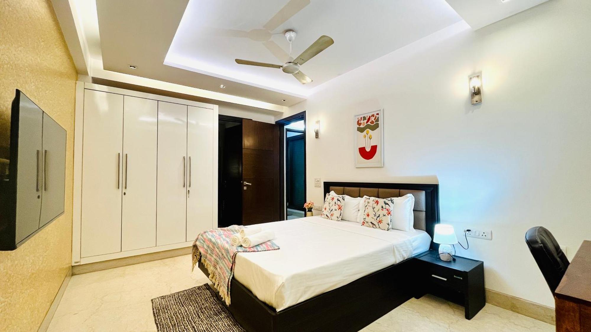 Olive Service Apartments - Greater Kailash Új-Delhi Szoba fotó